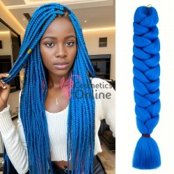 Coada de par afro impletita de  80 cm Premium 1 - Indigo 80A29